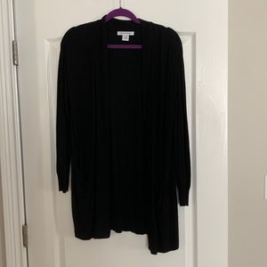 Black long sleeve cardigan
